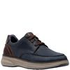 CLARKS MENS MOCCASSIN LACE SHOE - NAVY LEATHER